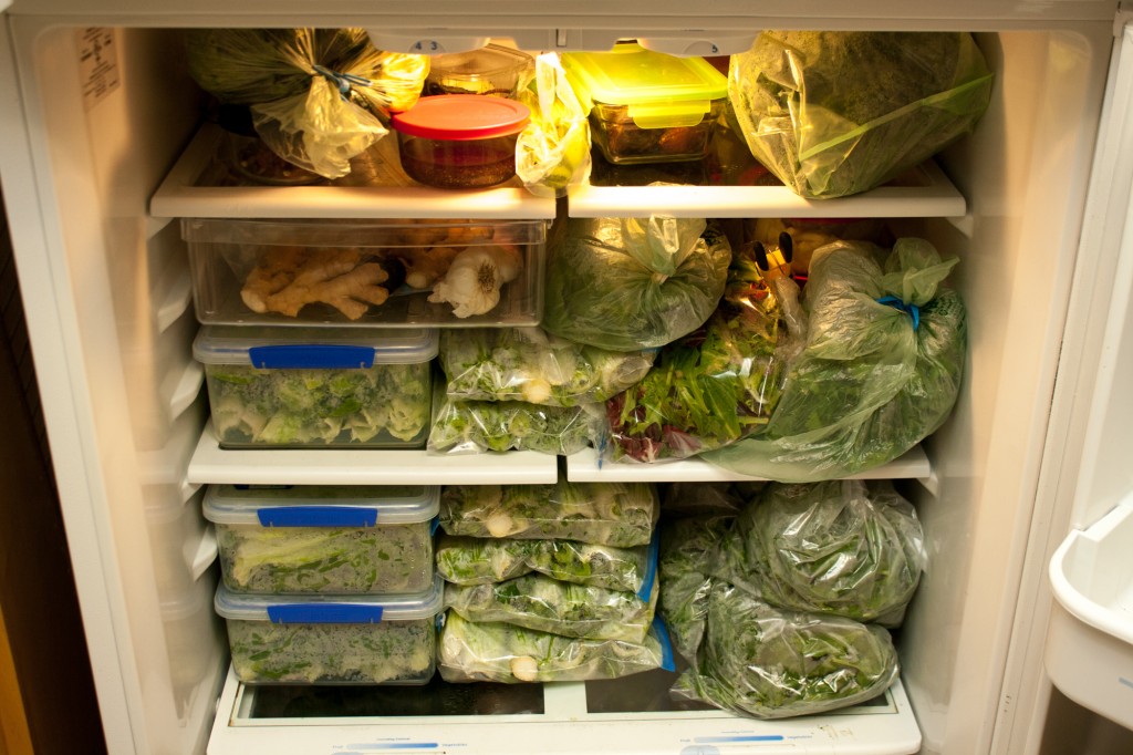 green juice veggie storage